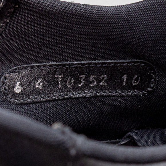 Vintage Men's Prada Sport Linea Rossa Black Leather Mid-Top Sneakers‎ Size US 11 - Picture 16 of 16